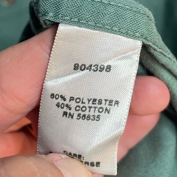 5 for $25🔥Cabela's Soft Canvas Trail Green Long Sleeve Shirt 3XL Tall - Picture 4 of 5